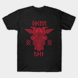 Odin gungnir runes red T-Shirt